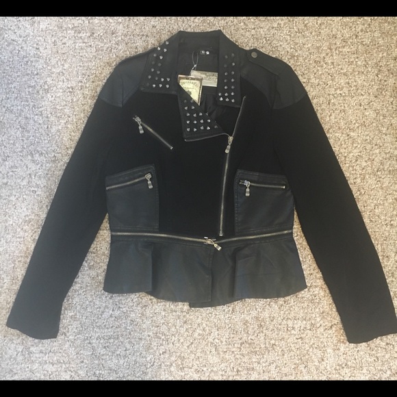Paparazzi Black Leather Jacket NWT - Picture 1 of 4